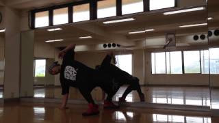 ミッキーによるヒップホップダンス 初心者 練習 beginner basic dance lesson [upl. by Anamor]