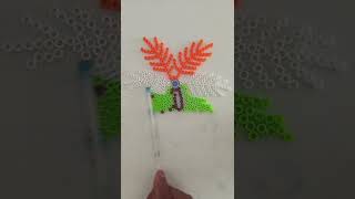 India flag in beads coconut tree 🌴 Subscribe now  benefits for views  shorts indiaflag [upl. by Kolosick22]