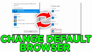 How To Change Default Browser In Windows 1011  Make Chrome Your Default Browser [upl. by Wendie642]