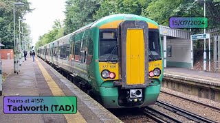 Trains at 157 Tadworth TAD  Monday 15th July 2024 [upl. by Gonzales675]