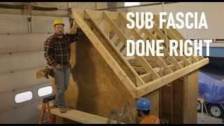 How to Install Sub Fascia  Roof Framing Part 7 [upl. by Anhpad818]