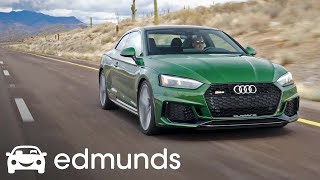 2018 Audi RS 5 Review  First Drive  Edmunds [upl. by Neitsirk]