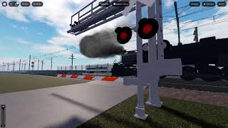 Roblox Rails Unlimited Classic Railrold Crossing Steam Trains EP2 [upl. by Sonafets]