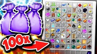 OPENING 100X EPIC LOOTBAGS Minecraft Boundless Modpack 33 [upl. by Platto]