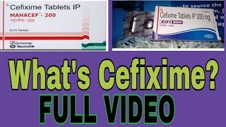 Cefixime 200 mg Tablet Use In HindiMahacef 200 mg Zifi 200 mgTaxim o 200 mg [upl. by Ahsekat]