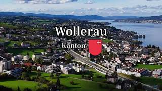 Flyover Wollerau im Kanton Schwyz  Die Schweiz aus der Vogelperspektive  FLÜG MIT 3 [upl. by Truda892]