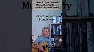 🎸 In The Summertime Mungo Jerry guitarchordkaraoke [upl. by Aynod259]