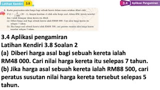 Latihan Kendiri 38 Soalan 2  34 Aplikasi pengamiran  Bab 3 Pengamiran  Matematik Tambahan F5 [upl. by Acirehs]