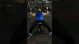 Chest Gains with Incline Dumbbell Press 💪 shorts gym [upl. by Atiuqrehs]