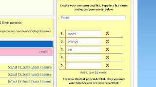 Create a New List  VocabularySpellingCity [upl. by Blank]