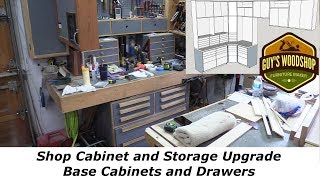 Shop Cabinet Upgrade  Base Cabinets and Drawers  Pt 1 [upl. by Miharbi]