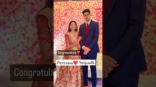 KMM Serial Prerana Kambam Marriage Reception🤩 ytshorts biggbosstelugu7 [upl. by Ailsun90]