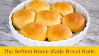 How to Make Very Soft HomeMade Bread RollsDinner Rolls  Fail Proof Recipe  ZEELICIOUS FOODS [upl. by Kotta]