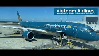 New Changes  Vietnam Airlines AIRBUS A350900 Economy Class  Melbourne to Ho Chi Minh City [upl. by Chandal]