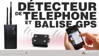 DÉTECTEUR DE TÉLÉPHONE PORTABLE 2G  3G ET BALISE GPS SECUTECFR [upl. by Hetti]