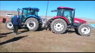 NEW HOLLAND TD100D VE BAŞAK 100 LÜK ÇEKİŞMESİ [upl. by Cally]