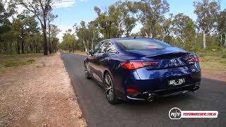 2017 Infiniti Q60 20T 0100kmh amp engine sound [upl. by Danforth]