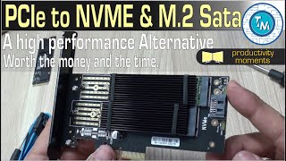 NVME and M2 SATA drives via PCIe adapters the experience performance and how good they are [upl. by Labotsirc]