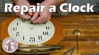 How to Replace a Clock Movement  Woodworkers Institute [upl. by Yelra]