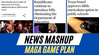 MAGA Game Plan Ending Remote Work Education Cuts and Bible Curriculum in Public Schools [upl. by Nnaeinahpets]