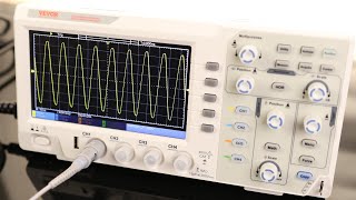 VEVOR Digital Oscilloscope 1GSS Sampling Rate 100MHZ Bandwidth Portable with 4 Channels [upl. by Adnohsed]