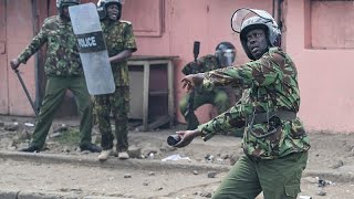 Kenya  au moins 2 morts lors des manifestations de lopposition [upl. by Ahsrat]