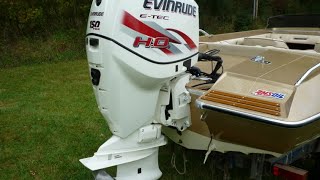 Glastron CVX16 Evinrude ETEC 150HO  Winterize and prep for storage [upl. by Panta]