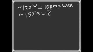 Lecture Latitude Longitude Time Zones Part II [upl. by Nannek801]