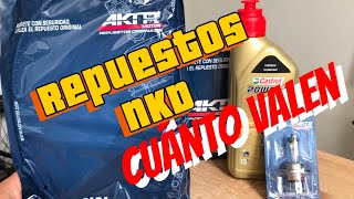 Cuanto valen los REPUESTOS ORIGINALES para MOTO AKT NKD 125 [upl. by Greenland]