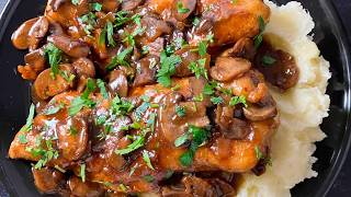 Barefoot Contessa Chicken Marsala Copycat Recipe Alcohol Free option [upl. by Niels]