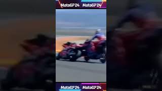 quotTragic Collision Francesco Bagnaia amp Alex Marquezs Fatal Crash at Aragon GP 2024quot😱😱 [upl. by Bloom]