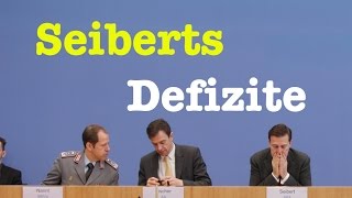 Seiberts Defizite  Sehenswerte Bundespressekonferenz vom 16 Dezember 2016 [upl. by Htrap]