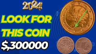 LOOKS FOR THIS COIN 🪙 MARKET VALUE THREE MILLIONS EURO ONE CENT 2002D AND 2004 D [upl. by Jillian21]