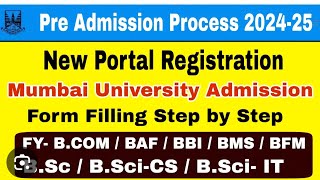 How To Fill Online Mumbai University Form  Pre Admission Process 202425 viral mumbaiuniversity [upl. by Ecnarolf]