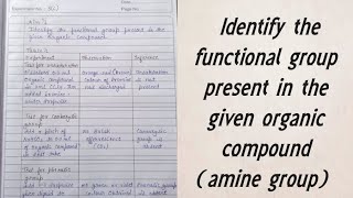 Identify the functional group present in the given organic compound amine group [upl. by Maram471]