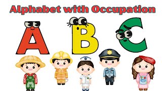 Alphabet with Occupationabout job and occupationalphabet songjobsjobs and occupations [upl. by Anirol]