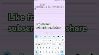 ZENTEL TABLET USES ZENTELtrending albendazole viralshorts chemistry [upl. by Aryc]