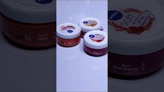 Nivea soft light moisturising cream Peppy pomegranatePlayful peach Berry blossom shorts skincare [upl. by Mintz]