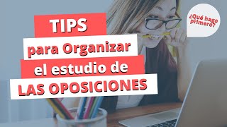 📚⭐ Cómo ORGANIZAR el ESTUDIO las OPOSICIONES ¿Por dónde empiezo ¿Cómo planificar temario [upl. by Montfort194]