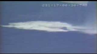 Space Shuttle SRB reentry and splashdown in the ocean after launch [upl. by Neff]