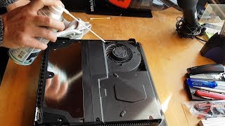 Tutorial Playstation 4 Pro Lüfter reinigenentstauben OHNE GARANTIE VERLUST HD [upl. by Refinaj851]