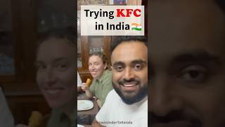 KFC hits different in India 🍗🇮🇳 KFCIndia FriedChickenAdventures keralalife foreignerinindia [upl. by Edyth78]