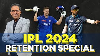 IPL 2024 Retention Hardik rejoins Mumbai Green moves to Bangalore ft Harsha Bhogle [upl. by Hamitaf]