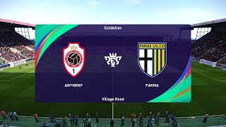 Royal Antwerp FC vs Parma 20072024 Club Friendlies PES 2021 [upl. by Akiwak982]