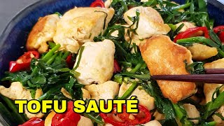 RECETTE TOFU SAUTÉ  Comment préparer le tofu facile et rapide [upl. by Acissehc]