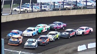 Dirt Crown IMCA Stock Car  Heat races  Husets Speedway 2023 [upl. by Anicul]