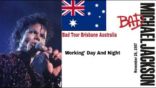 Michael Jackson  Working Day And Night Live At Brisbane Australia November 28 1987 [upl. by Eirek]