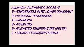 MNEMONIC FEATURES OF APPENDICITIS medicinelectures medicineeducationtalks indianmedicallecture [upl. by Akema]