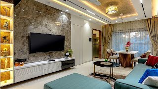 Luxurious 2 BHK Flat Interior Design In Pune By Jay Bhoi I PCMC I 2023 Interior Decoration Ideas [upl. by Zoubek]