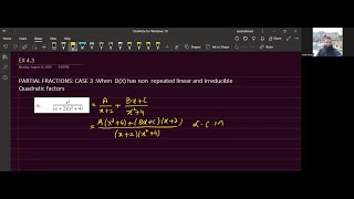 Partial fractions Q6\8 [upl. by Nareik295]